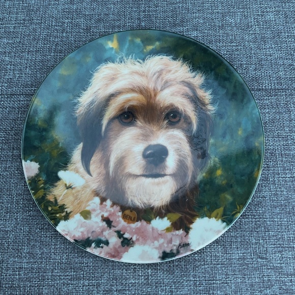 Vintage Benji the Movie Star Dog Collector Plate 1982 Numbered Edition EUC - Picture 9 of 10
